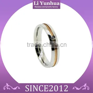 Stainless Steel Jewellery Diamond Ring With CZ Stone & PVD Plating thumbnail-3