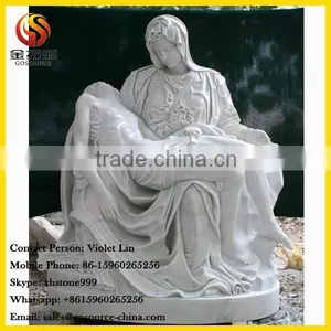The Mourning of Christ White Marble Statue thumbnail-2