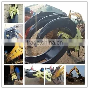 20T Excavator Hydraulic Swing Grab, Excavator Hydraulic Stone Grab thumbnail-4