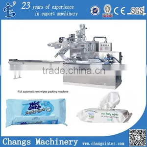 DWB Series Custom Pillow Automatic Wet Wipes Tissues Manufacture Packaging Machines in China thumbnail-1