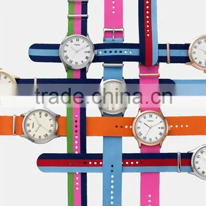 Fashion Cheap Nylon Watches China Supplier Custom Design Nylon Nato Strap Wristwatch Made in China Military Watch Metal thumbnail-2