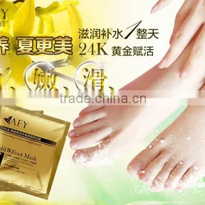 Remove Dead Foot Peeling Mask AFY 24K Gold Revitalizing Exfoliazting Softening Foot Mask thumbnail-3