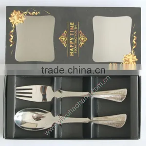 Stainless Steel Baby Fork and Spoon thumbnail-1