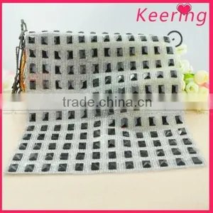 Fashion Hotfix Square Crystal Rhinestone Net Mesh WRT-005 thumbnail-1