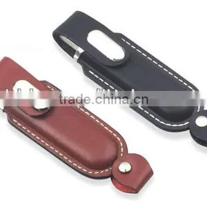 Logo Imprinted Leather USB Stick, Promotional Memory Stick thumbnail-1