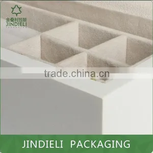White Elegant Leather Wooden Jewelry Packaging Boxes thumbnail-4