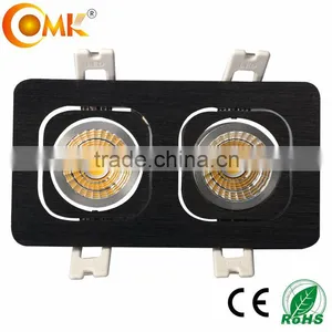 Cri 90 Lumens Aluminium Brushed Silver Led Grille Light thumbnail-4