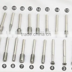 50pcs Diamond Diamond Burr Bit Set Abrasive Mounted Points Kit For Rotary Tool thumbnail-4