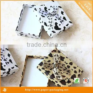 Grey Cardboard Colorful Fashion Paper Jewelry Box thumbnail-2