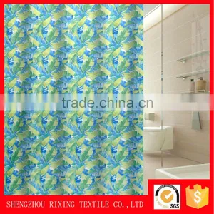 Factory Wholesale Curtain Fabric Woven 100%polyester Shower Curtain Hook thumbnail-1