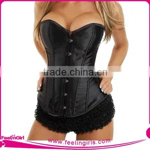 Wholesale Half Cup Big Girl Sexy Corset Tops Bustier thumbnail-1