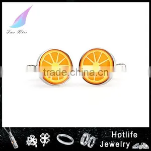 Wholesale Fashion 316L Stainless Steel Gold Engraved Cufflink thumbnail-1
