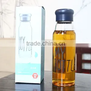 2015 New Style 550ML High Borosilicate Glass Water Bottle thumbnail-3