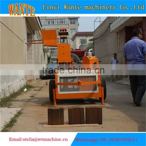 WT1-20 Diesel Engine Interlocking Brick Price Interlocking Cement Block Making Machine thumbnail-2