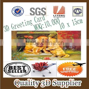 Guangzhou Lifeng Best Seller Fashionable 3d Greeting Card 2014 Guangzhou thumbnail-1