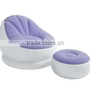 Inflatable Room Furnitures Modern Flocking Sofa / Flocked Bean Bag thumbnail-2