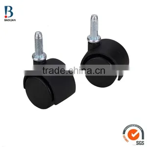 ISO Certificated China 1.5" Removable Double Plastic Small Caster Wheels for Cleaner thumbnail-4