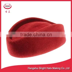 Wool Felt Hats Stewardess Pillbox Hats thumbnail-3