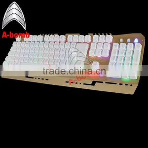 2016 A-bomb Waterproof LED Mechanical Keyboard With Metal Material and ABS thumbnail-1