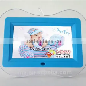 7 Inch Gift Digital Photo Frame Alarm Clock MP3 MP4 Movie Player Quality Choice thumbnail-3