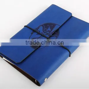 Embossed Cover Elastic Leather Notebook thumbnail-1