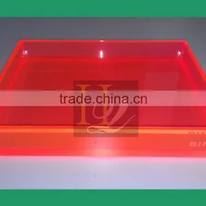 Colorful Square Acrylic Tray Coffee Tray thumbnail-2