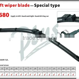 Special Frameless Windscreen Wiper Blade 23 Inch for German Cars thumbnail-2