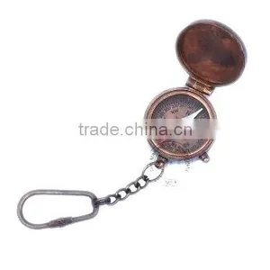 KEYCHAIN COMPASS ANTIQUE WITH LID thumbnail-1