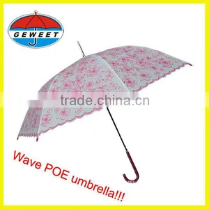 Beauty Pattern Wave Side POE Umbrella for Sale thumbnail-1