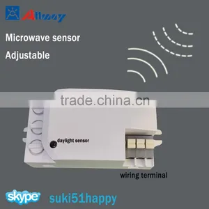Adjustable Microwave Motion Sensor Switch 200w Adjustable Sensor Distance Time Lux Dimmable 50/60Hz thumbnail-1