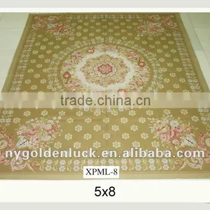 5x8 Classic Flat Weave Aubusson Wool Rugs Made in China thumbnail-1