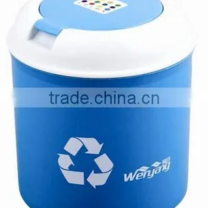 Round Plastic Garbage Bin thumbnail-1