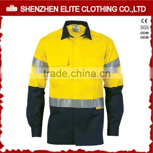 Reflective Button Shirts Industrial Work Clothes Construction Waterproof thumbnail-1