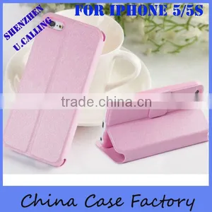 Great Classic Design Leather Flip Case For Apple IPhone 5/5S Wallet Leather Case thumbnail-1