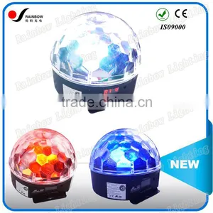 Top Quality Pro Color Changing Hanging Ball Lighting RGBWYP 6PCS 3W Crystal Ball Rotating Color Light thumbnail-1