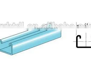 41mm*25mm Hot Dipped Galvanized Steel Strut Channel thumbnail-1
