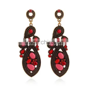 Wholesale Best Quality Imitation Gemstone Jewelry Water Drop Earrings thumbnail-6