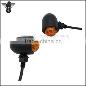 Amber Lens Aluminum Harley Custom Bike LED Indicator Turn Signals Quality Choice thumbnail-4