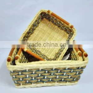 Vietnam Manufacturer Wholesale Square Rattan Tray thumbnail-1
