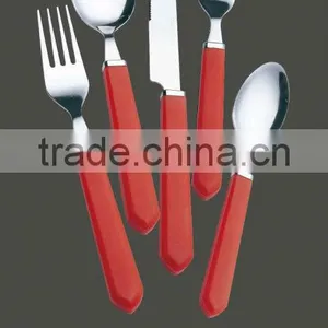 Stainless Steel PP Plastic Handle Cutlery Set thumbnail-1