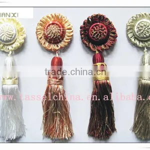 Attractive Curtain Clip / Buckle, Decorative Polyester Tieback Tassel, Window Curtain Accessory thumbnail-1