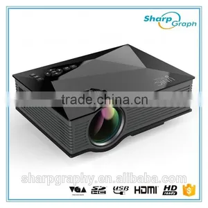 China Wholesale UNIC Mini Full HD LED Wifi Phone Projector UC46 Portable Presentation Projecter for HTC One thumbnail-5