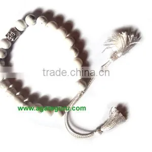 Howlite With Buddha Face Bracelet : India Wholesaler Manufacturer thumbnail-1