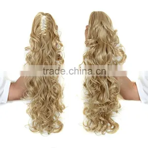 Ponytail Synthetic Hair Curly Style Many Colors Possible thumbnail-2