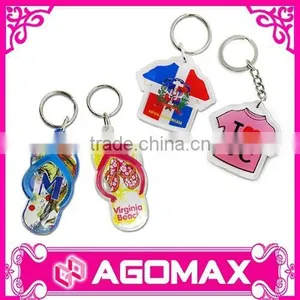 Promotional Plastic Acrylic Key Chain Keyring thumbnail-5