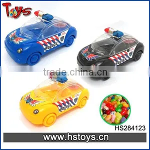 Wholesales Pull Line Police Car Candy Toy thumbnail-1