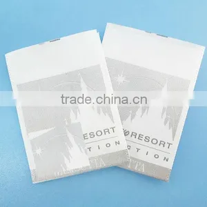 Plain Clothing Polyester White Satin Printed Label thumbnail-1