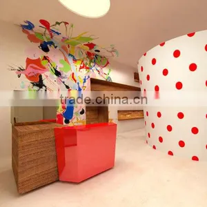 Wooden Reception Counter Design Display Cabinet thumbnail-2