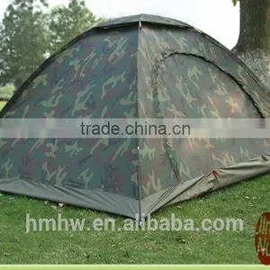 2 Persom Single Layer Double Door Camouflage Camping Tent thumbnail-3