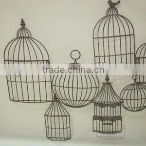 Decorative Metal Birdcage Wall Decor thumbnail-1
